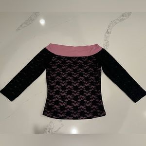 Lacy off the shoulder blouse
